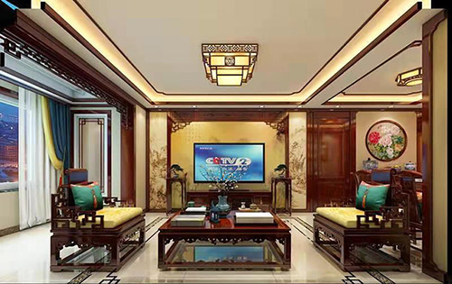 杭州住宅新中式风格装修，尽显奢华品味
